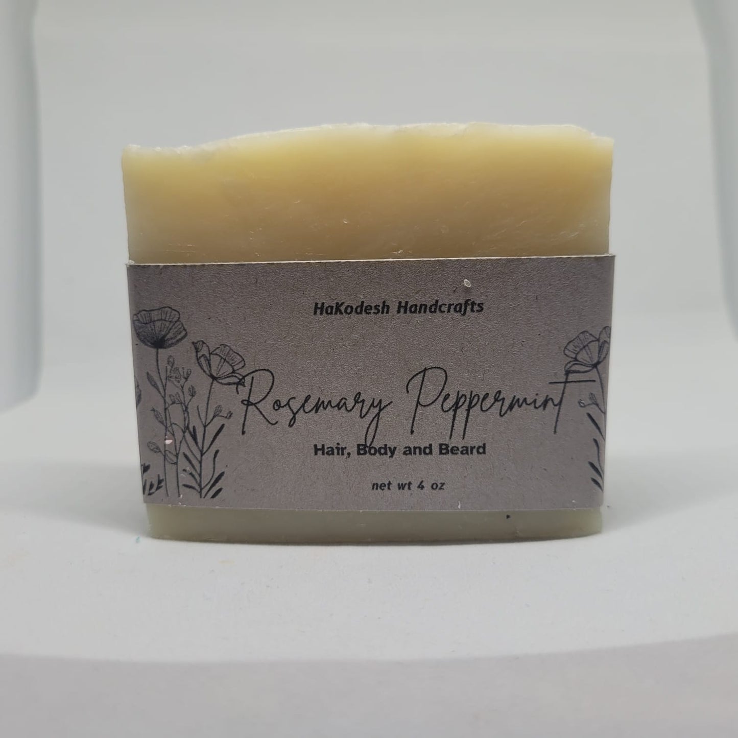 Rosemary Peppermint Hair, Body and Beard Soap