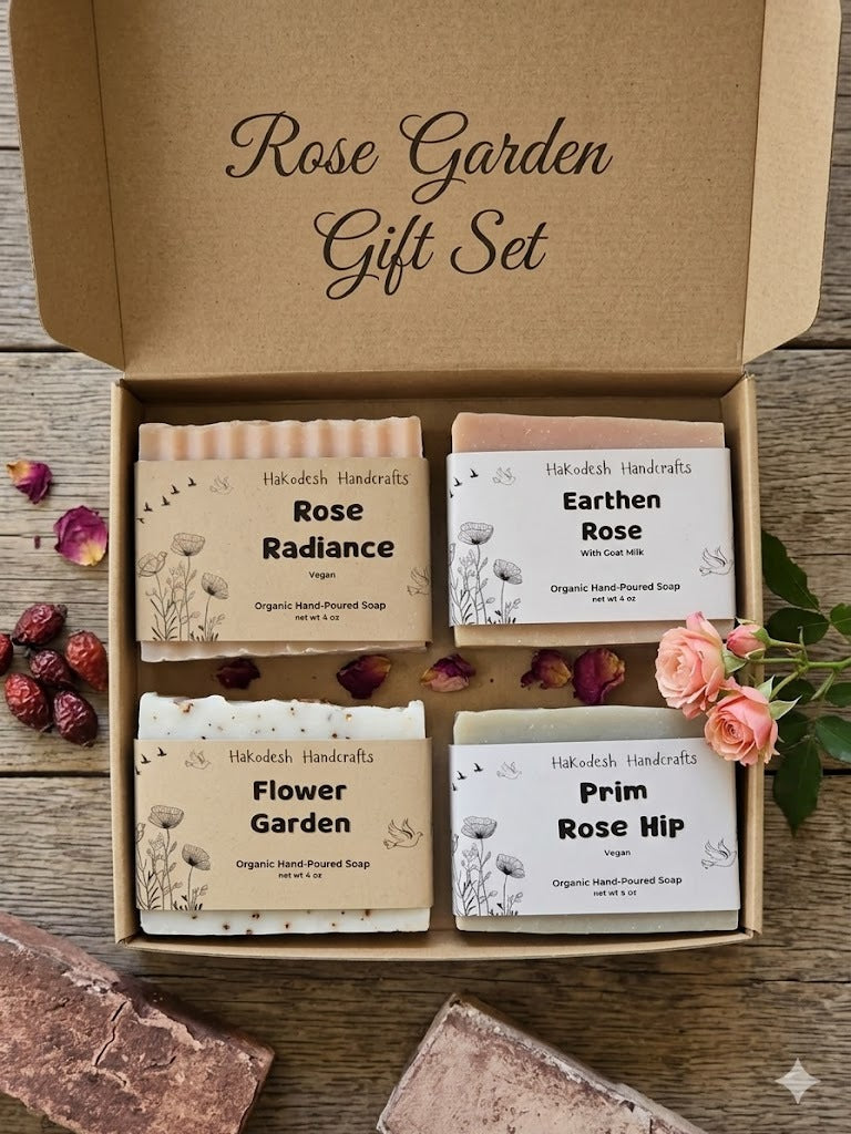 Handmade Floral Soap Gift Set 4-Pack
