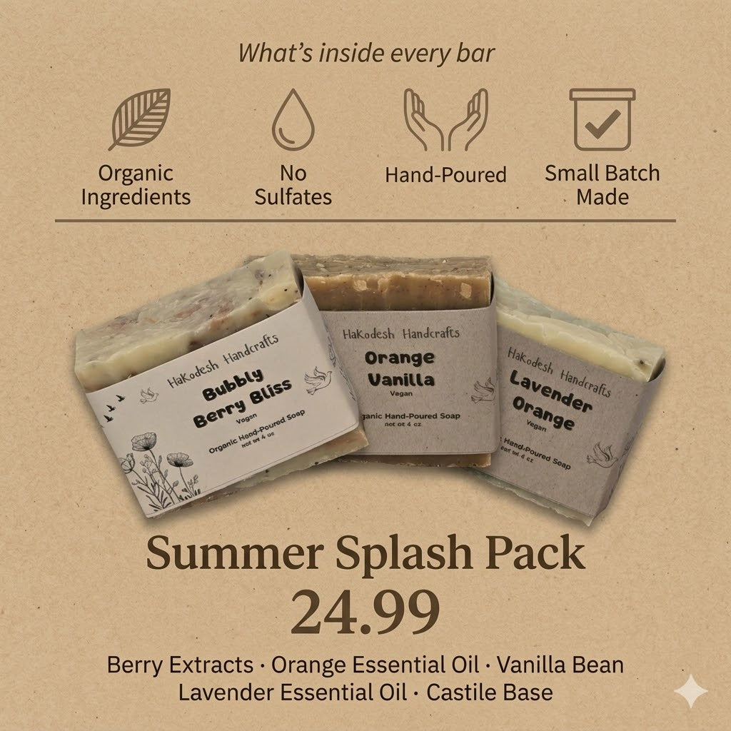 Handmade Summer Soap Gift Set 3-Pack